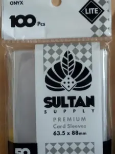 Sultan Supply 50Micron Lite 63,5x88mm Premium Card Sleeves -Onyx