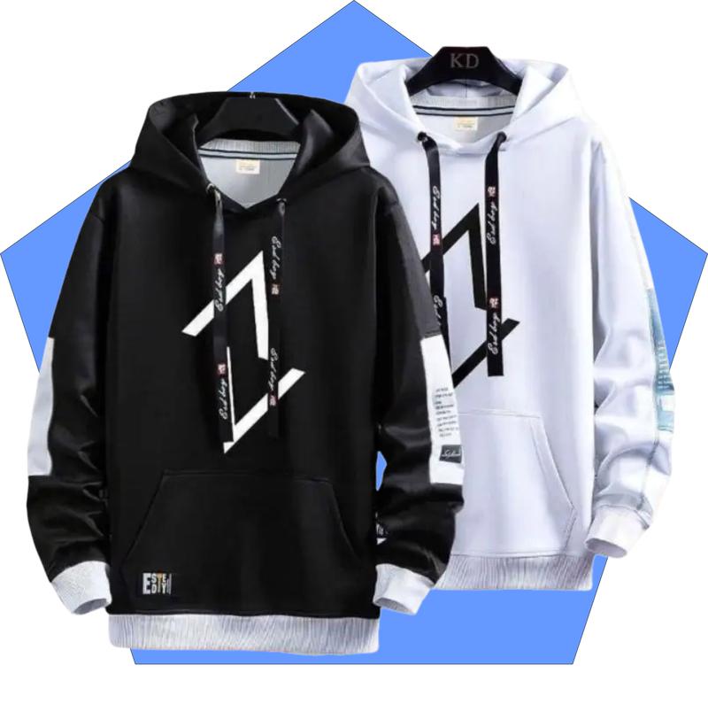 Sweater Hoodie Pria AV Streetstyle Bahan Flece Allsize Terbaru Fleece Tebal Hitam Basic Distro Kuning Panjang Oversize Crewneck Cowok Simple Keren Katun Zipper Sweatshirt 1