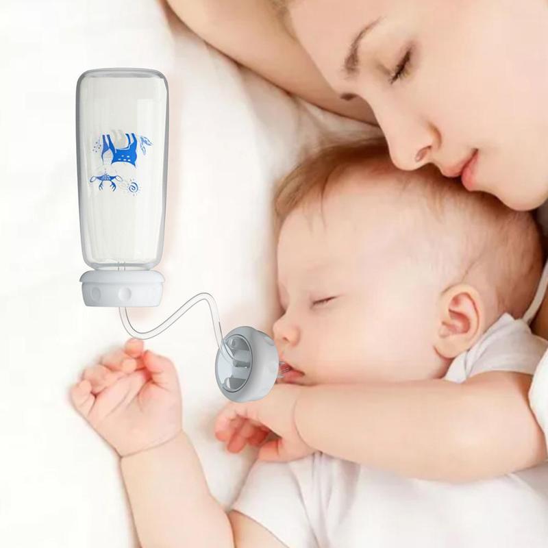 Bình sữa cho bé thiết kế sáng tạo, dùng tay không, dung tích 300 ml, cổ rộng, chất liệu PP, dành cho trẻ sơ sinh