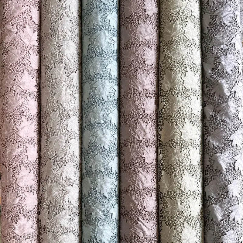 Brokat Praday Mavisha MT873 & DC 173 D2 Bahan kain adem nyaman dipakai motif bunga cantik elegan murah bagus untuk seserahan (lebar 130cm) cocok untuk pakaian atasan, bawahan, atau dress 2
