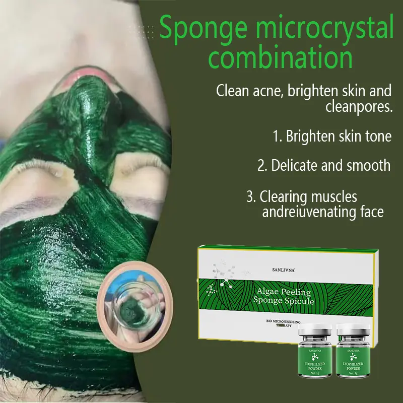 70% natural seaweed microcrystal freeze-Dry Powder to clean hair follicle acne blackhead seaweed bone plant Essence mud mask