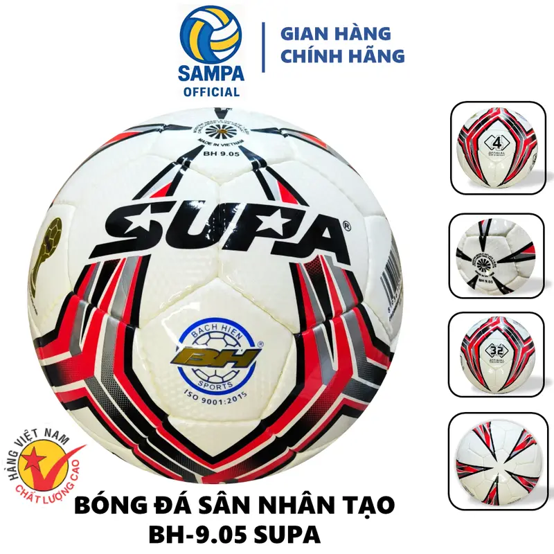 Qủa Bóng Đá  SUPA  BH 9.05 Khâu Tay Chuyên dụng dành riêng cho sân nhân tạo Thi Đấu 1