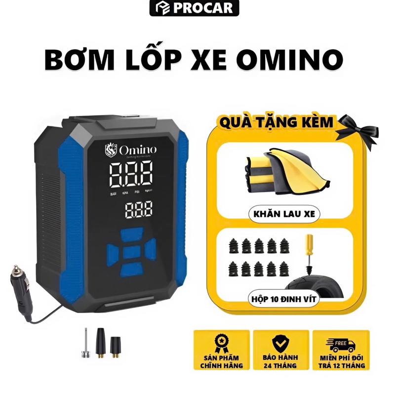 Bơm Lốp Ô Tô Tự Ngắt Cao Cấp 120W-OMINO Cắm Điện Tẩu 12V Bơm Lốp Xe Hơi Bán Tải. Bảo Hành 24 THÁNG