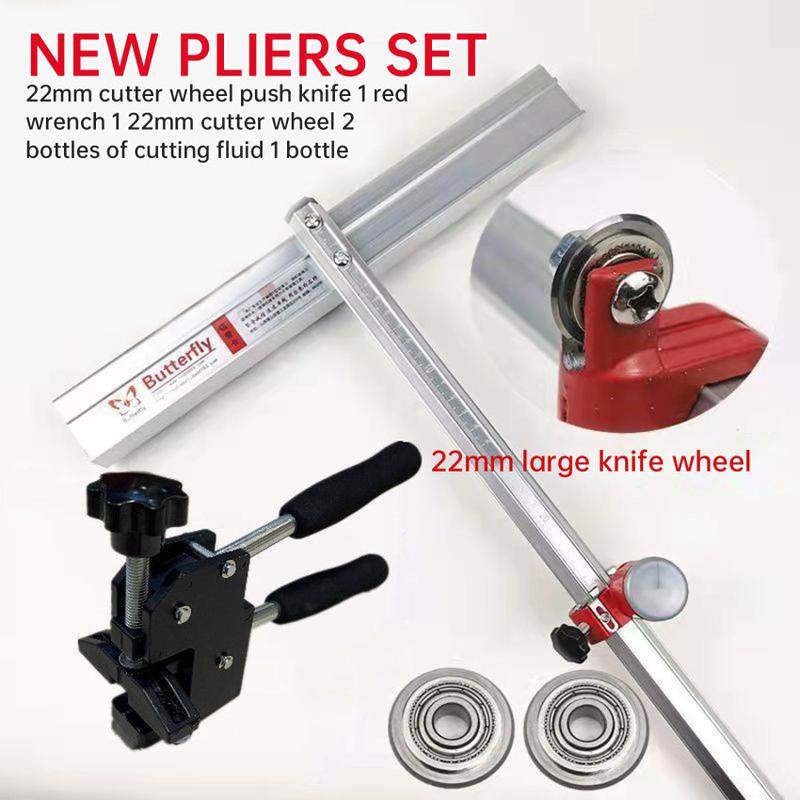Product Introduction of Multi Functional T Shaped Push Cutter with 22mm Large Wheel Suitable for Accurate Cutting Ceramics Tiles Breaker Window 37