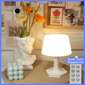 【Ready Stock COD】Lampu Tidur LED 3 Warna Lampu Kamar Tidur Remote Control Lampu Meja Belajar USB Lampu Meja LED 1200mAh