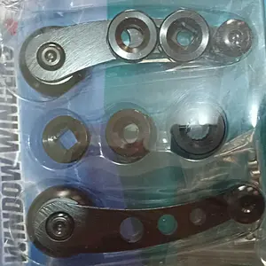 2PCS Universal Almunium Engkol jendela Pemutar Kaca Handle Putaran Kaca Mobil Car Universal Window Winder kualitas tinggi Isi ulang