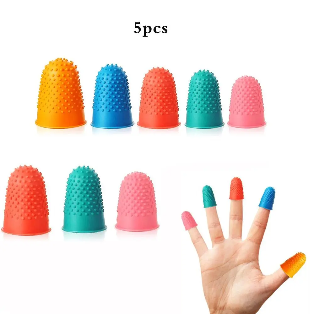 Non-slip Playing Piano Sewing Rubber Thimble Needlework Craft Quilting Finger Cover Finger Protector Finger Sleeves Finger Cap