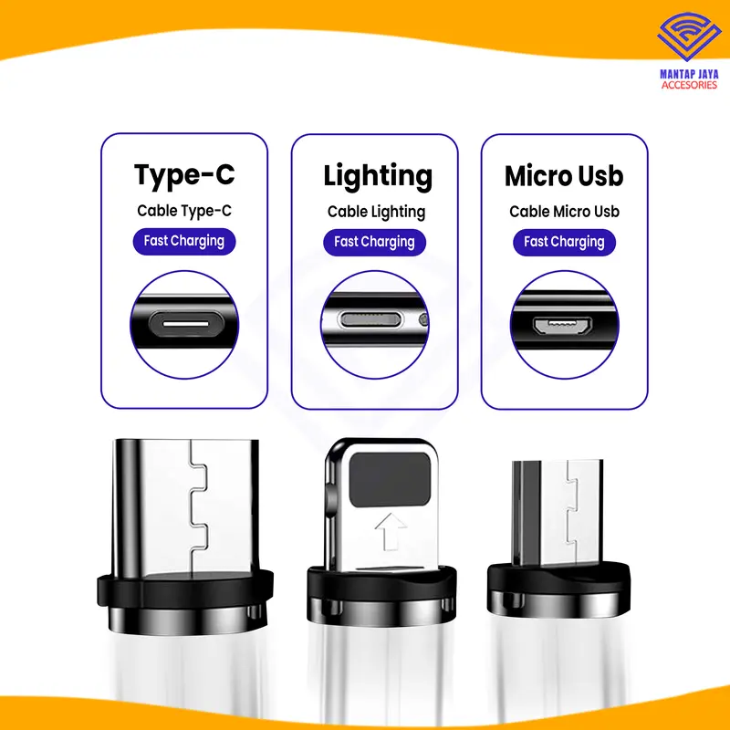 [COD] KABEL CHARGER LED MAGNET 3IN1 KABEL LAMPU MAGNET 3IN1 1