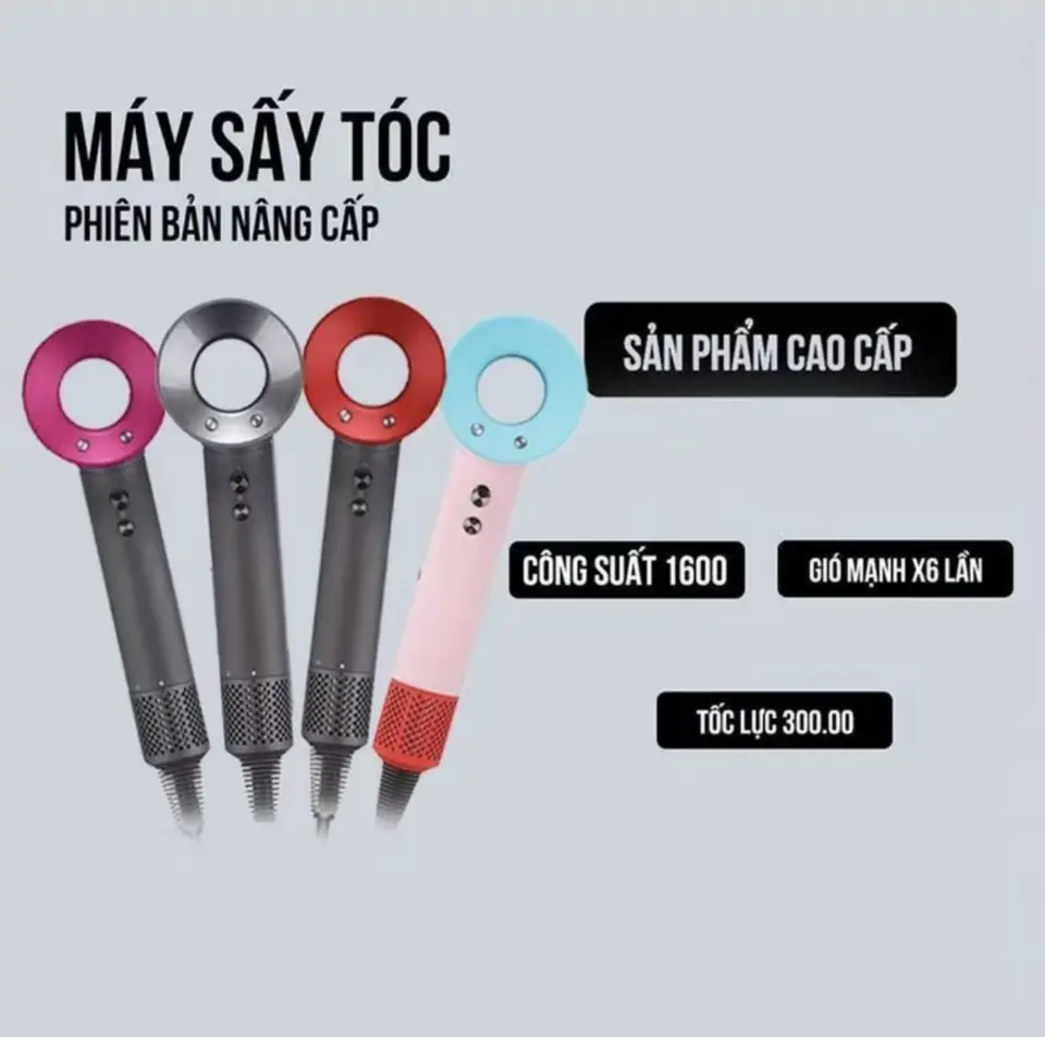 Máy Sấy Tóc Tạo Kiểu 2 Chiều Nóng Lạnh Công suất 2200W maysay tocsalon máy sấy tóc máy sấy
