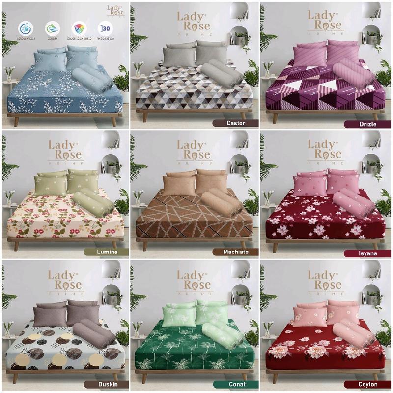 Sprei Lady rose BANTAL 4 ( 180x200 ) King Size TINGGI 30 cm 2