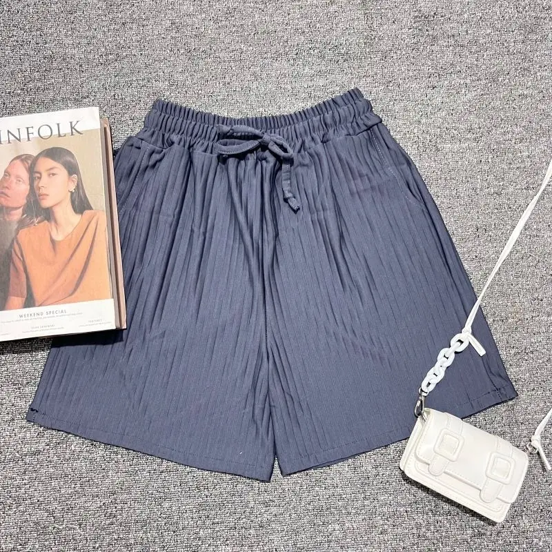 KULOT WANITA CELANA HOTPANTS KNIT HORNET CELANA SANTAI DAN PANTAI JUMBO Nyaman Tebal Shorts Standar 7