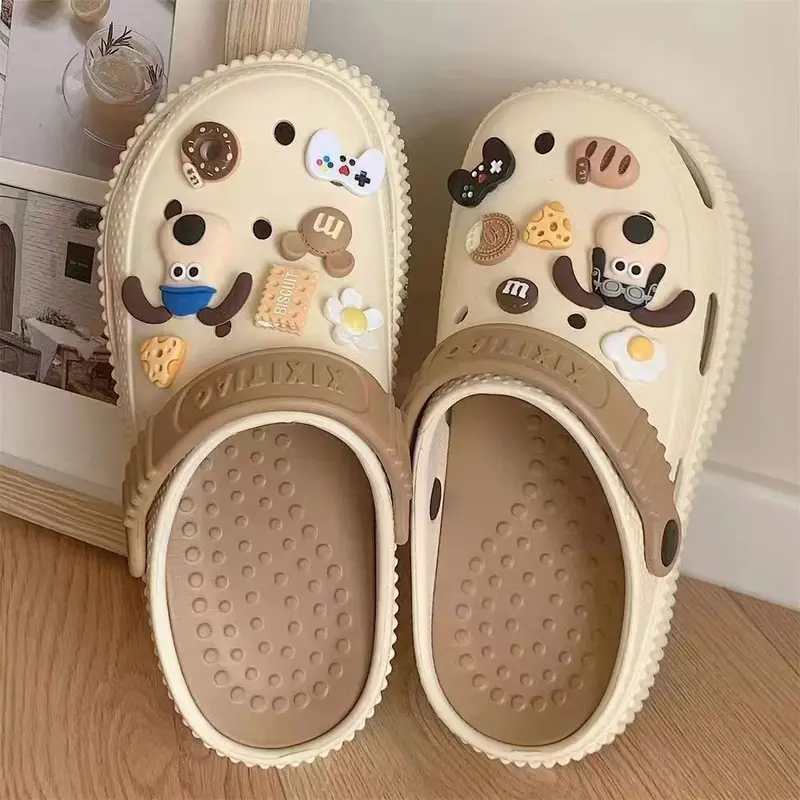 Lateny Sandal pola kartun anak-anak Sandal sekolah anak laki-laki dan perempuan Sandal fashion orang tua-anak 3