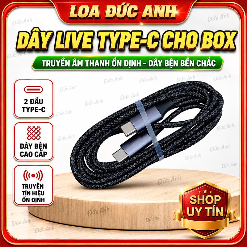 Dây Live OTG 2 Đầu Chân Type-C Zin Bóc Máy, Chiều Dài 1,5 Mét, Chuyên Dùng Với Box Live Cho Ra Âm Thanh Chuẩn Phụ Kiện Nghe Nhạc