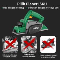 Gambar ISKU Planer Kayu Multifungsi 450W Electric Planner - Motor Tembaga Murni, Tenaga Kuat, Hasil Rata + GRATIS Ongkir - 450W dari ISKU Official Shop_NEW Kota Administrasi Jakarta Utara 3 Tokopedia
