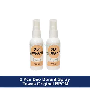 2 Pcs Tawas Spray Deodorant Original BPOM 60ml Spray Tawas Penghilang Bau Ketiak