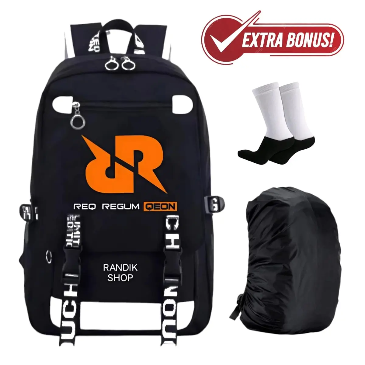 Tas Ransel Sd SMP Backpack Pria Sekolah Pelajar Mahasiswa Kuliah Kerja Kanvas Ransrel polos Wanita