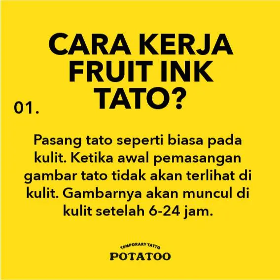 [FLASHSALE]  FRUIT INK Tatto Temporary Tubuh 4