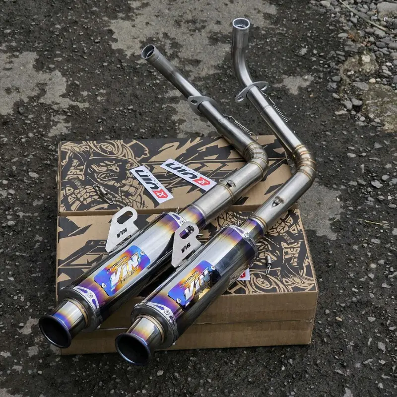 Knalpot SALEMBA CEKLIST TYPE STREET RACING Original VIN PROJECT Fullsistem Motor Beat Mio Sporty Aerox new Aerox old Vario new Nmax old new Beat deluxe PCX  Motorcycle 0