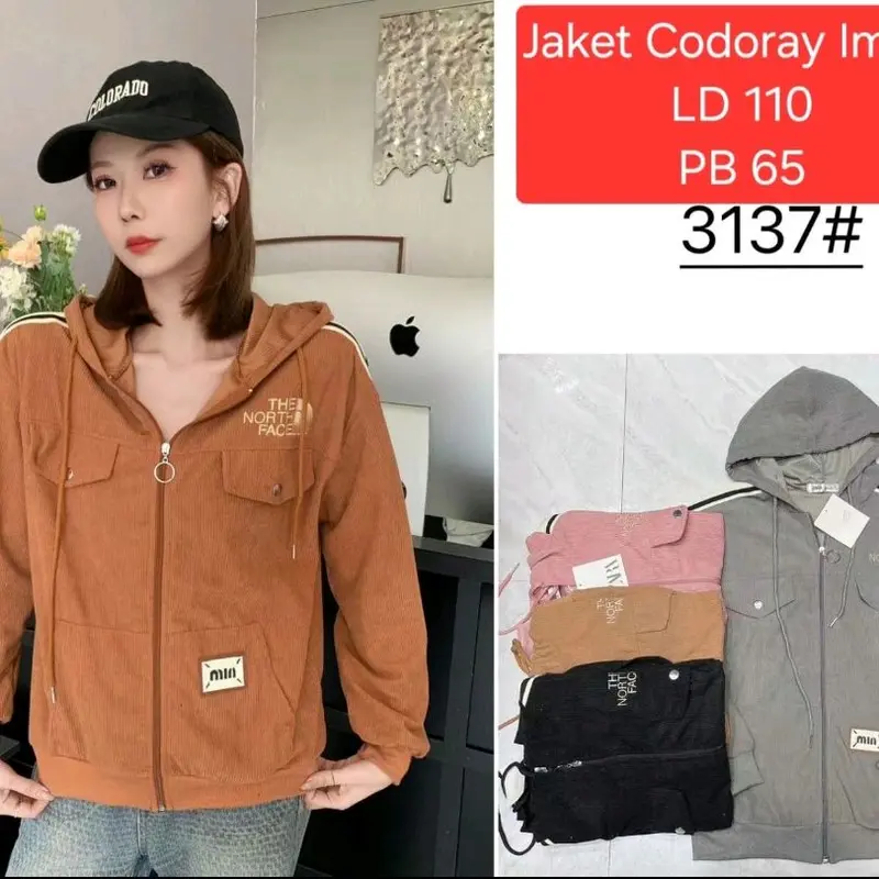 JACKET CORDOROY WANITA IMPORT / JACKET KEKINIAN CORDOROY FIT TO XL Polos 7