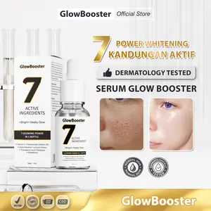 (BPOM & HALAL) - Serum Pencerah Wajah - Serum Glowing - Serum GloowBooster 7 Active Ingredients | Serum Pencerah 7 Kandungan Aktif | Serum Pemutih Wajah 15ml