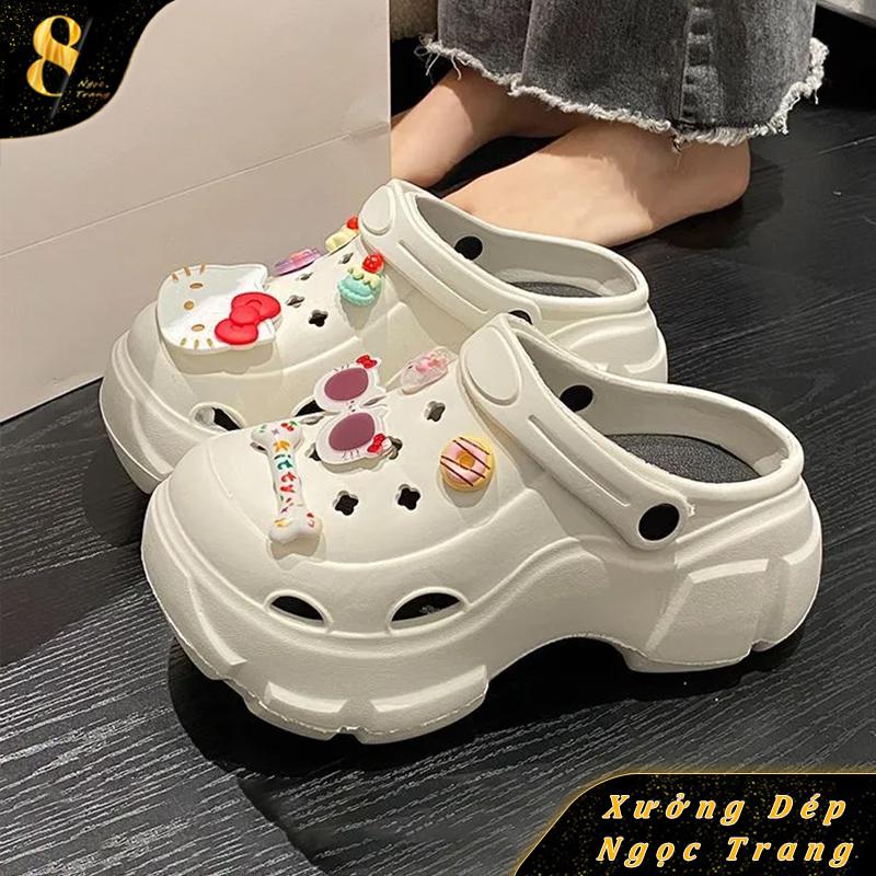 Dép coross , dép dimua , dễ thương  Thoáng Khí, Dành Cho Nữ,  Đế Siêu Dày, Xu Hướng Thời Trang, Tăng Chiều Cao, Dép Khử Mùi Chống Trượt, Hàng Mới Về 2025 hoes dep ruot dép  mây GiàY