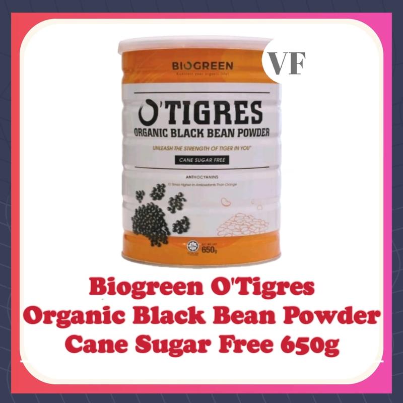 Product Introduction of Biogreen O'Tigres Organic Black Bean Powder No Added Cane Sugar 650g / Low Sugar 700g 40