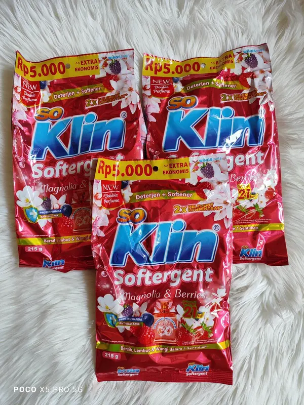 Promo Paket 5 PCs Deterjent So Klin Soklin Bubuk 5000an 0
