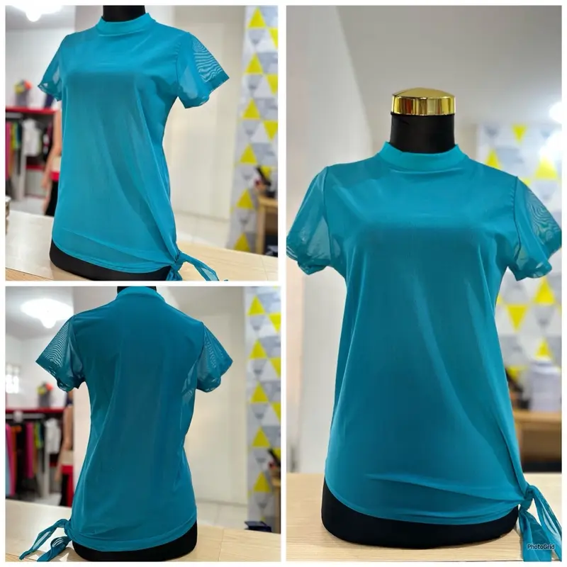 BAJU SENAM AEROBI/BAJU OLAHRAGA WANITA/OUTER SENAM/BAJU GYM/JARING/MESS/TILE/AEROBIC/TILE IKAT Atasan Sport 6