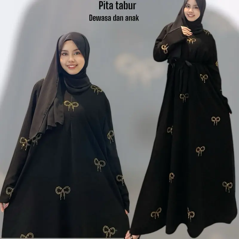 ABAYA PITA TABUR ALKHATIB COLLECTION BEST SELLER baju lebaran busana muslimah gamis dress wanita