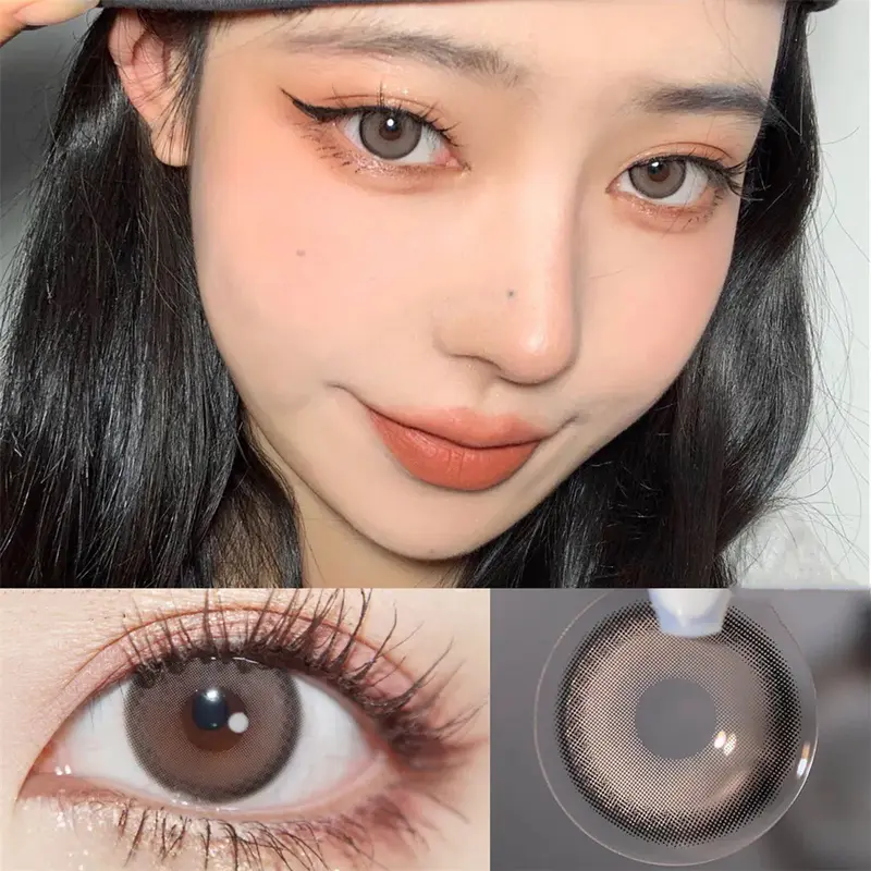 [Cod] 3 items combination pack (1 normal softlens 14. 20mm-14. 50mm + 60ml contact lens wash water + softlens case) 2