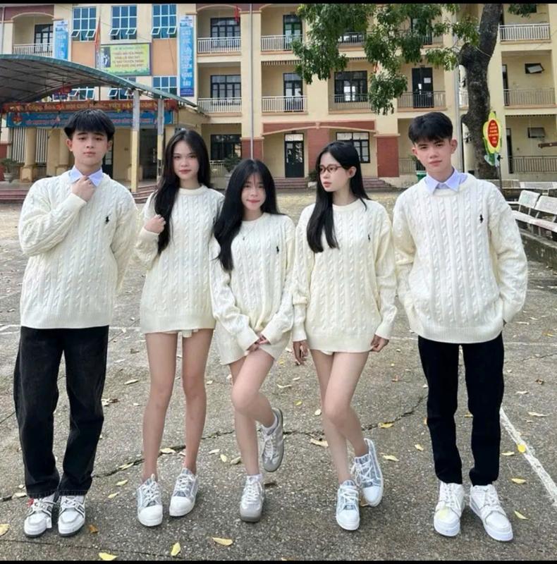 Áo len Sweater unisex nam nữ RLX thêu ngựa, áo len dệt kim form rộng hàng QCCC