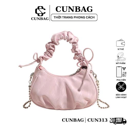 Túi Xách Nữ Bèo Quai Rúm Đeo Chéo Đeo Vai Dễ Thương Không Dây đeo Chéo CUN313