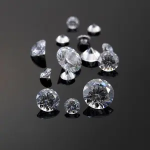Cubic Zirconia Grade 6A Batu CZ Brilliant Cut Crystal Imitasi Berlian Eceran 1mm–2.75mm | Batu CZ AAAAAA untuk Perhiasan Emas/Perak, Cincin, Anting, Liontin, DIY Jewelry