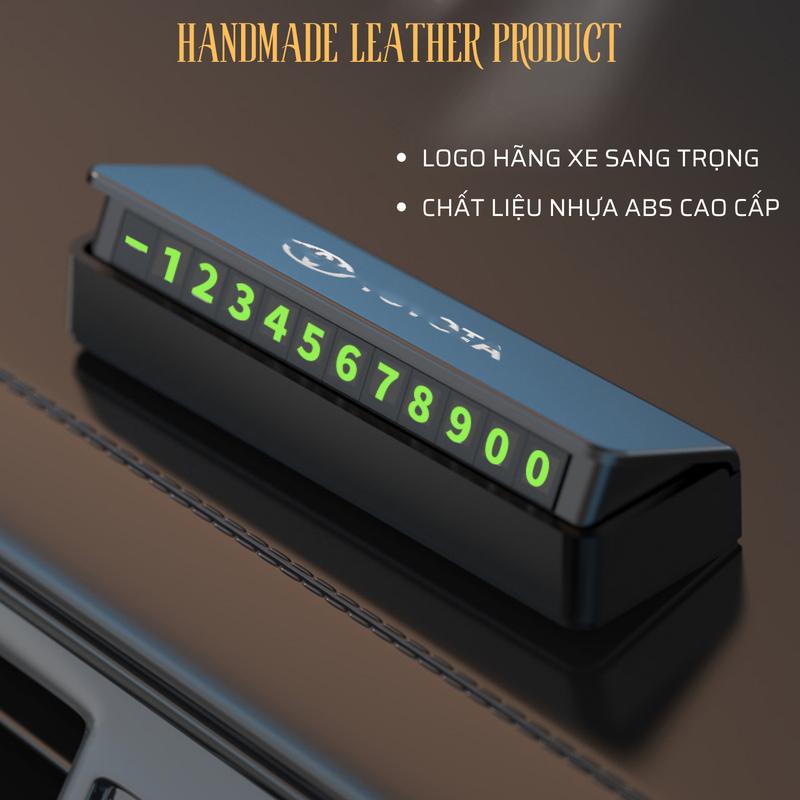 Bảng Số Điện Thoại Ô Tô Loại Cao Cấp BSDT2 Bảng Ghi Số Điện Thoại Đỗ Xe Số Dạ Quang Chất Liệu Nhựa ABS Sang Trọng Kích Thước 12x3.5x3.2cm Màu Đen 