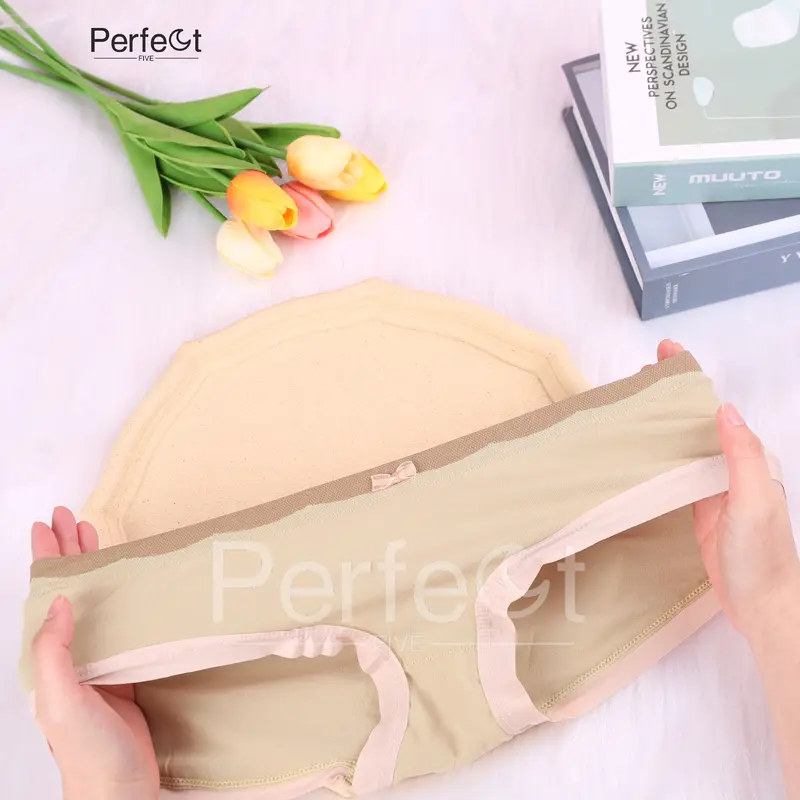 Perfect Five [set kotak 4pcs] AB Celana dalam Wanita antibakteri graphene wanita Pakaian Dalam Renda CD Set Seamless Katun Pendek 6