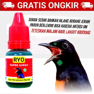 RYO SUPER GURAH Obat Serak Burung Infeksi Saluran Pernafasan