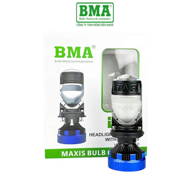 CHÍNH HÃNG BMA Pha led bi cầu R05 công suất tubo 120W với 24 nhân led siêu sáng chân H4 cho Oto xemay