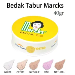Bedak marcks tabur 40 gr. lembut di kulit
