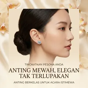 Murah Banget️ Anting Kristal 6mm Elegan – Promo Terbatas