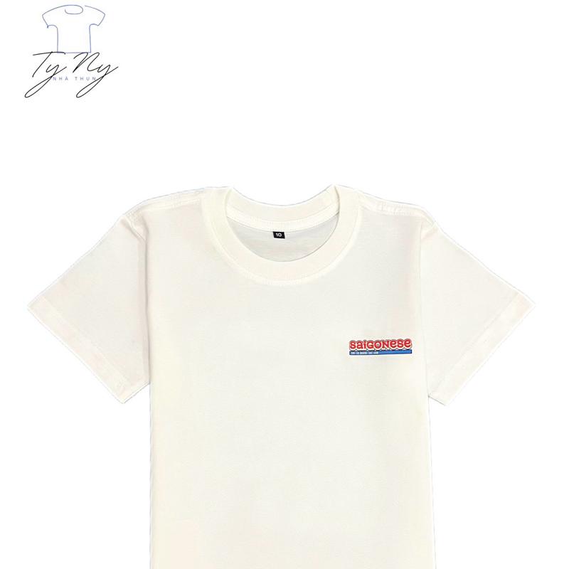 Áo thun trẻ em Saigonese hottrend, hàng loại 1, 100% cotton đẹp đứng form, định lượng vải 230g 6