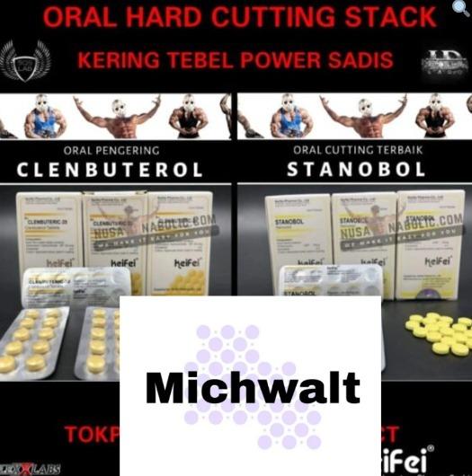 MICHWALT Steroid Cutting Termurah Stanobol + Clenbuterol Keifei
