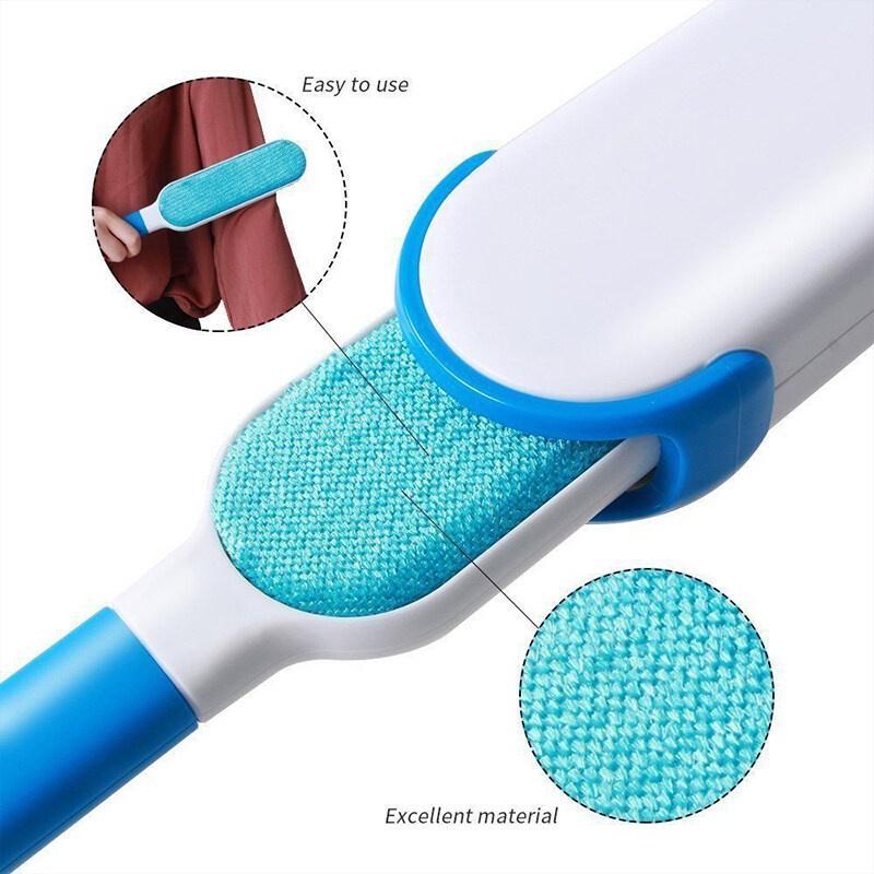 Pembersih Bulu Melekat Fur Remover Comb Lint Roller Dust Cleaning Clothes 4