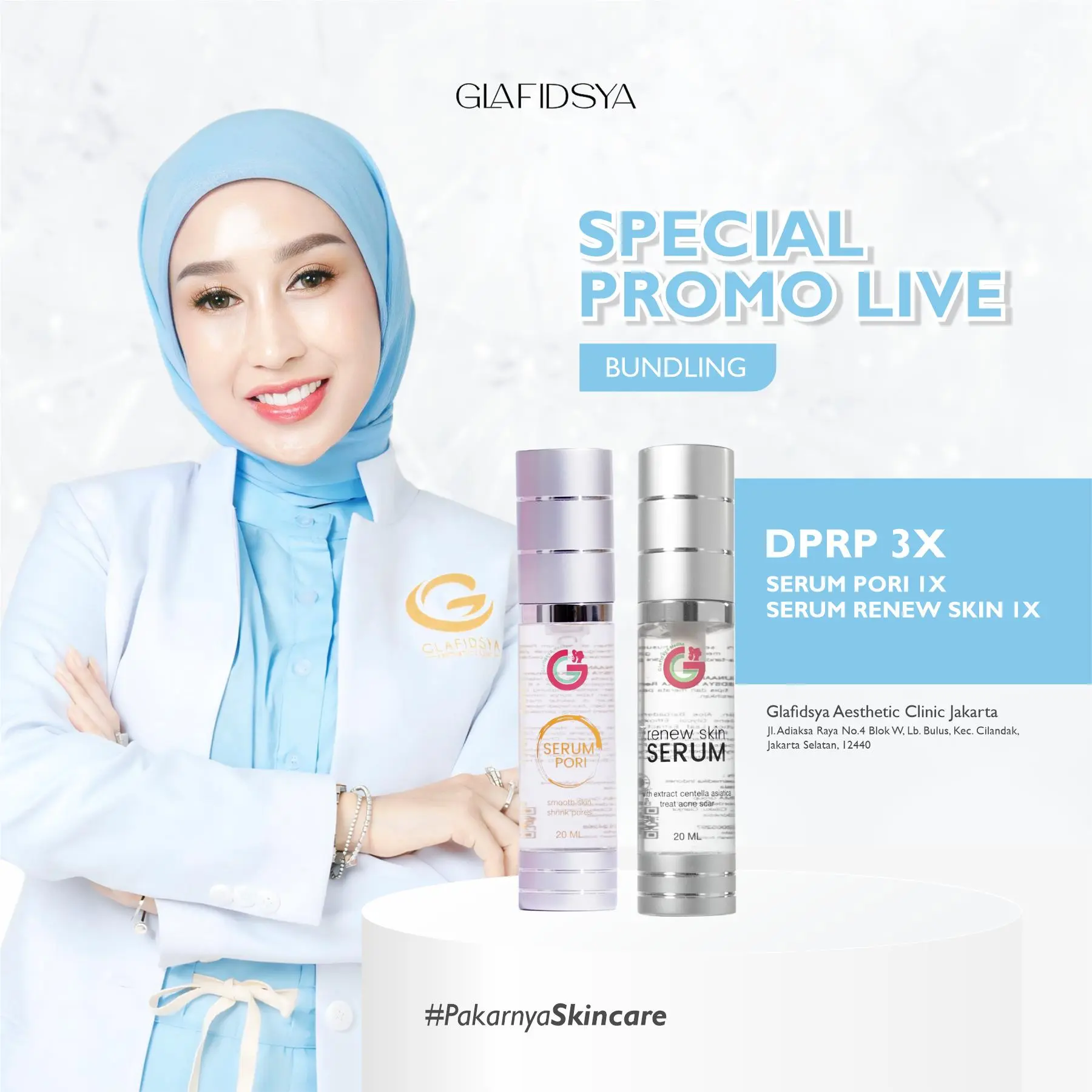 GLAFIDSYA - Serum Pori + Serum Renew + Dprp 3X