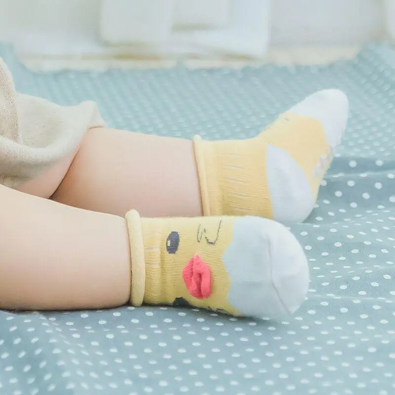 Brownieground Kaos Kaki Pendek Anak Bayi Laki Laki & Perempuan Usia Newborn 0 Sampai 12 Bulan Motif Karakter Polos Kk-8708 2