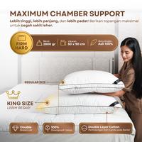 Gambar DDPillow Set 1 Bantal Jumbo + Guling Hotel Bulu Angsa Asli, Type King Grand (Hard) / Bantal Tinggi - Bantal dari ddpillow Kota Administrasi Jakarta Barat 3 Tokopedia