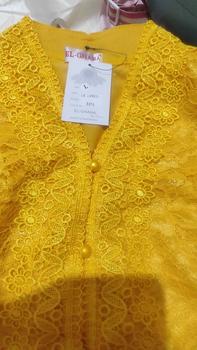 Product Review of Kebaya Brokat Kuning lapis furing kancing hidup from A**l 0