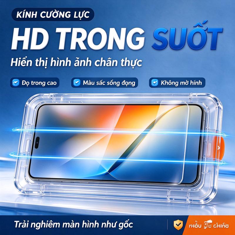 Miếng dán màn hình cường lực độ phân giải cao,phủ toàn màn hình, bảo vệ sự riêng tư với độ nhạy cảm ứng cao dành cho iPhone.