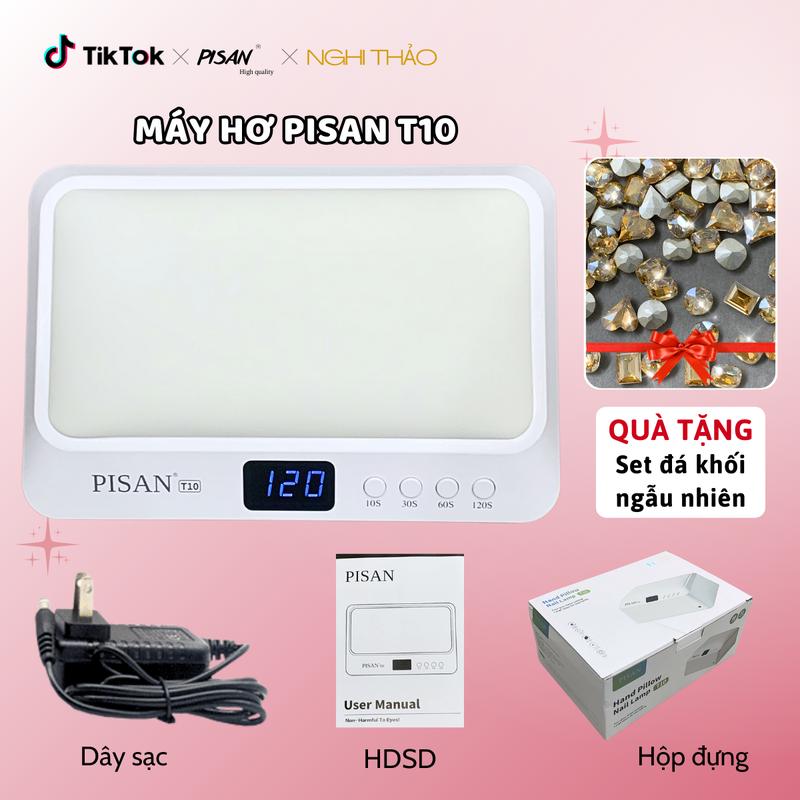 Máy hơ gel T10 PISAN khoang vừa 2 tay Tặng set đá khối ngẫu nhiên
