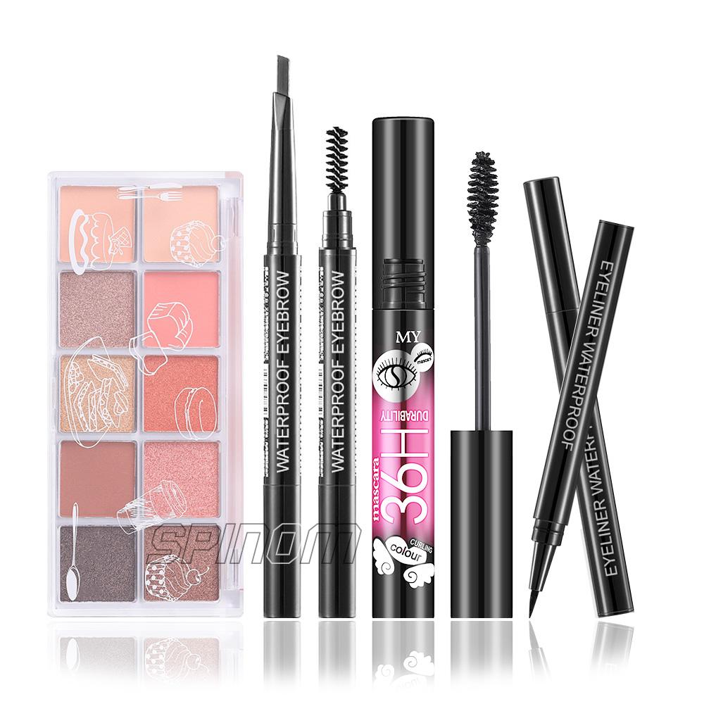 Makeup Set 4-item Paket Kosmetik Kecantikan mata Rias mata Aisedo Mascara Eyeliner Eyebrow