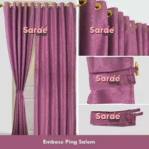 GORDEN PINTU MINIMALIS EMBOSS - HORDENG PINTU - HORDENG JENDELA - TIRAI - GORDEN PINK SALEM